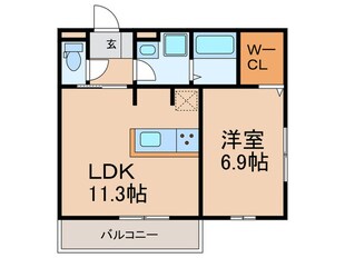 D-room五十川の物件間取画像